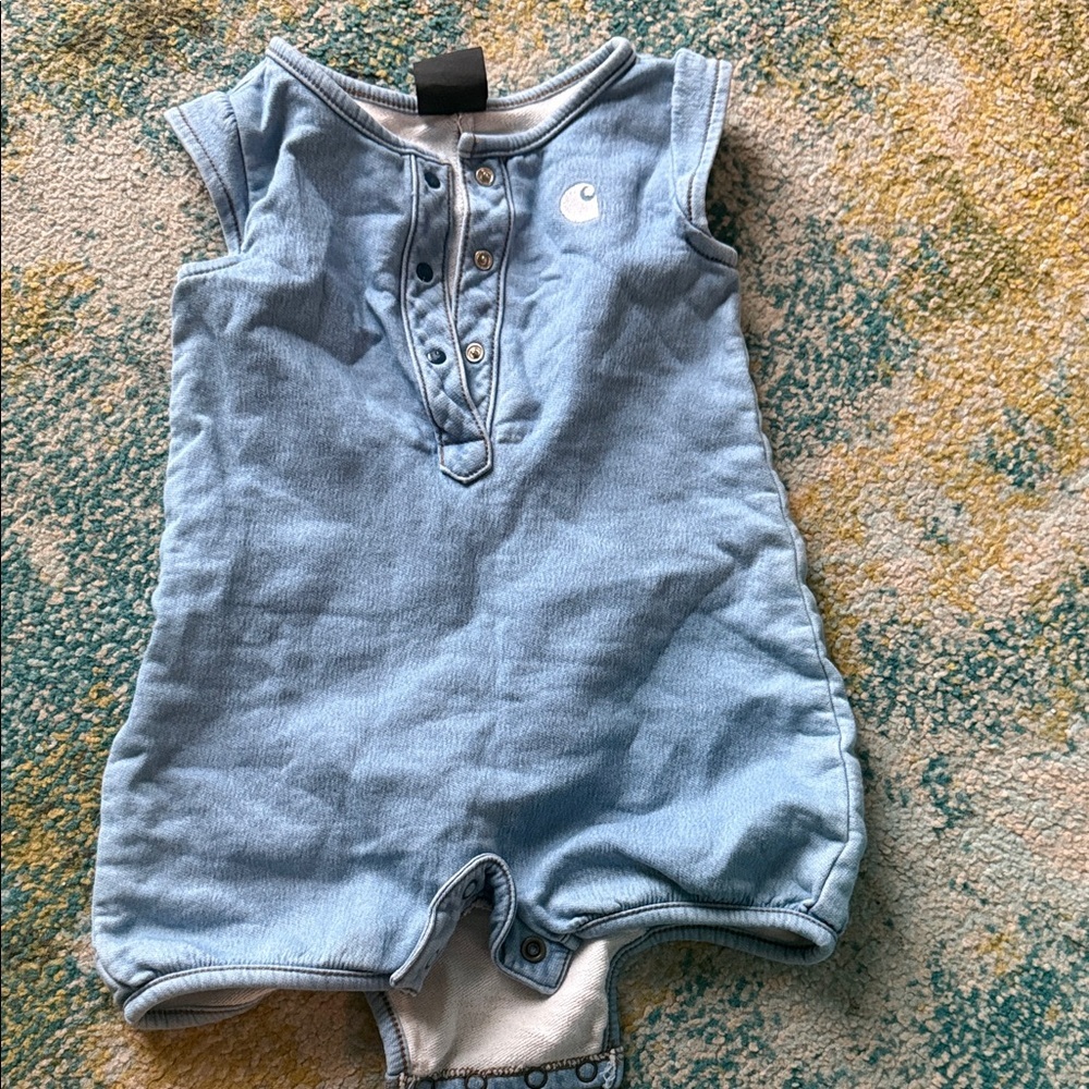 Carhartt Blue Kids One Piece Bodysuit